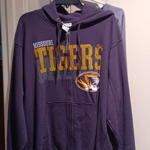 University of Missouri zipped sweatshirt men's XL
